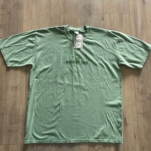 NWT Vintage Crazy Shirt Bank of Dad Shirt Size XL Green Dead Stock Money Dyed